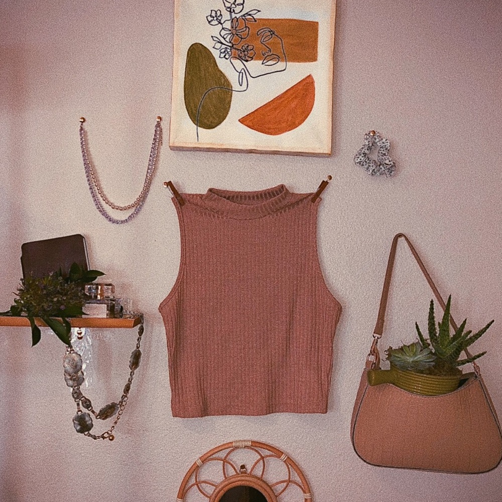 Rib knit tank top